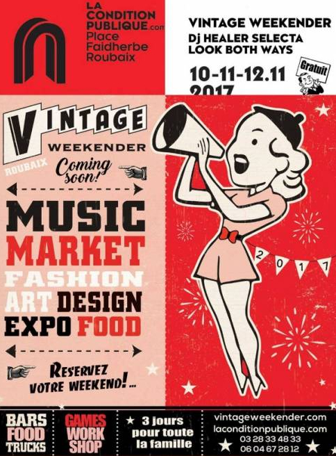 Roubaix Vintage Weekender - Affiche 2017