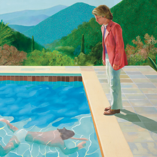 Expo David Hockney, Portrait of an Artist (Pool with Two Figures), 1972