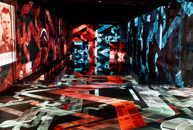 Expo Destination Cosmos : l'ultime défi : ambiance spatiale