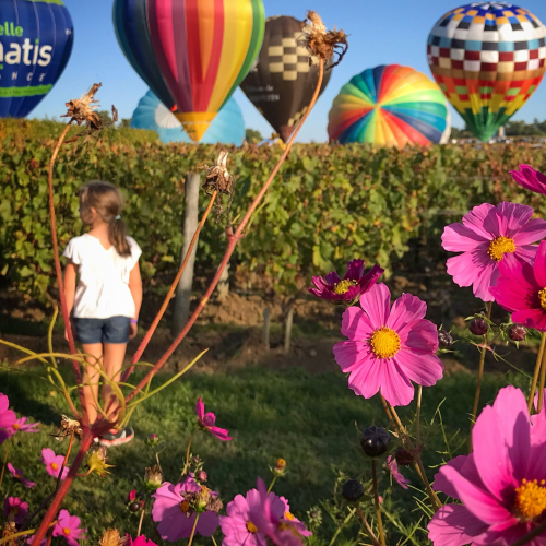 Les Montgolfiades de Saint-Emilion : fillette