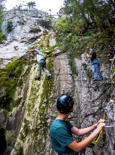 Via Ferrata, parcours dans les Alpes du Léman
