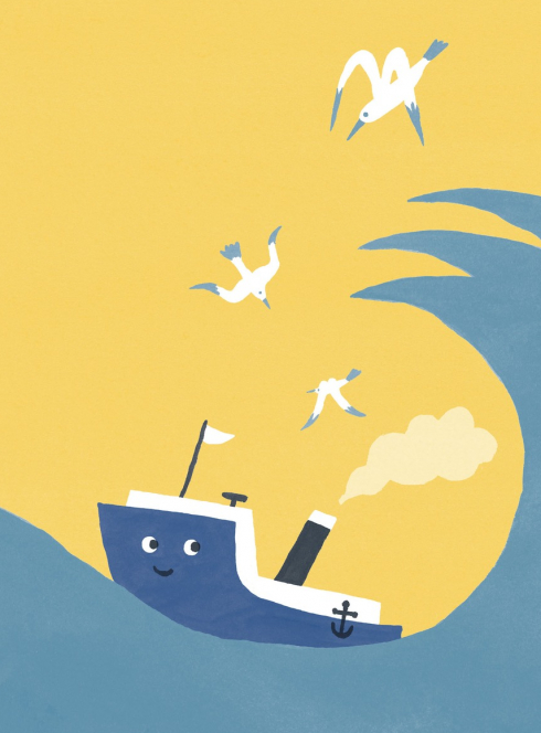 Affiche Pépito petit bateau