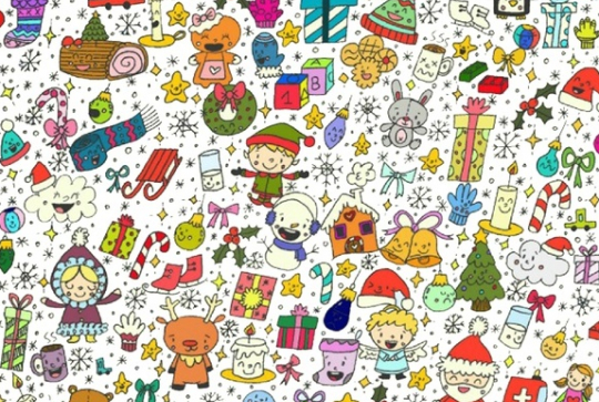 Carte de voeux à colorier