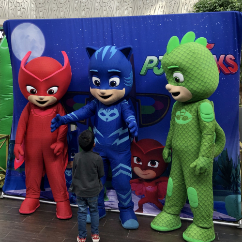 Les Mascottes en délire au centre commercial Aushopping