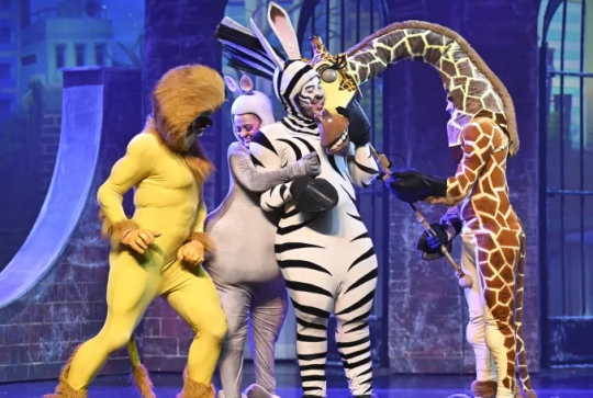 Madagascar la comédie musicale : les 4 héros