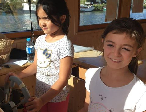 Libellule, la toue de Nantes : enfants