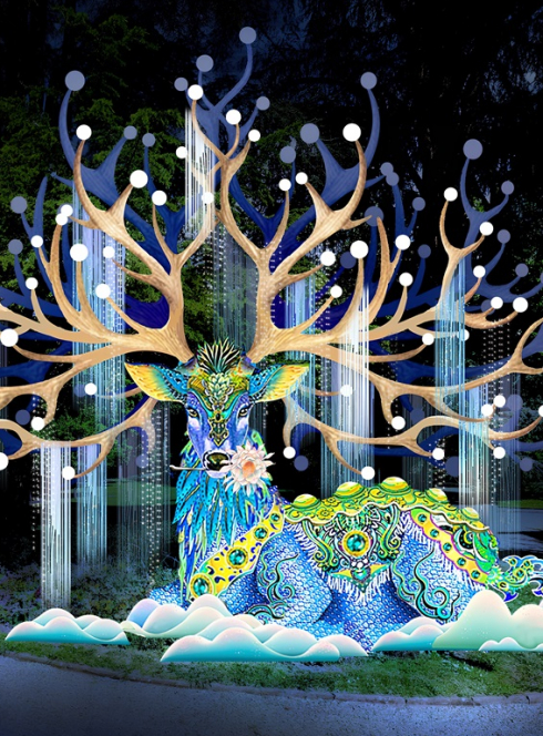 Festival des Lanternes à Montauban : édition 2023, cerf