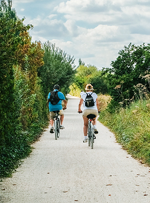 Promenade bleue : balade à vélo en famille