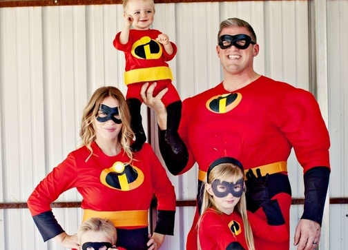 La Famille Indestructibles : costumes parents-enfants