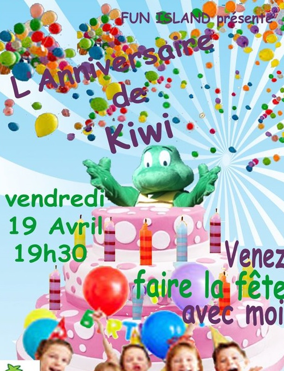 Fun Island - Anniversaire Kiwi