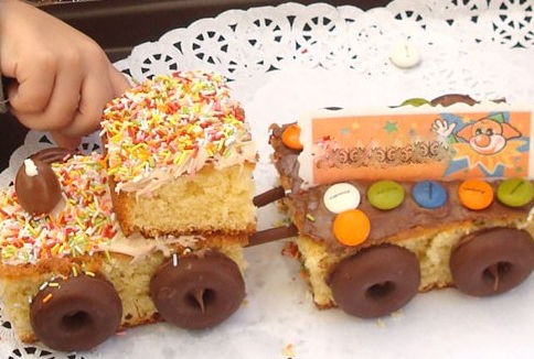 Gâteau au yaourt train