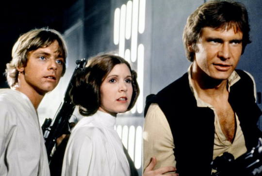 Star Wars IV - Un nouvel espoir : Luke, Leia et Han Solo