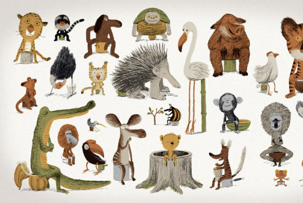 La Cabane aux oiseaux  : animaux