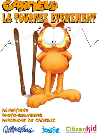 Garfield Tournée ski événement 2014