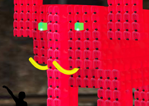 Eléphant rouge - Fête des Lumières 2016