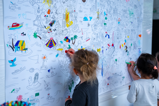 Festival Livre Jeunesse : Mur coloriage