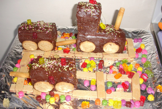 Gâteau train au Nutella