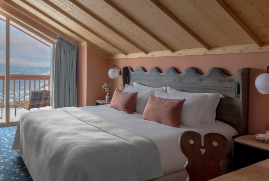 Chambre de l'hôtel Coucou Méribel