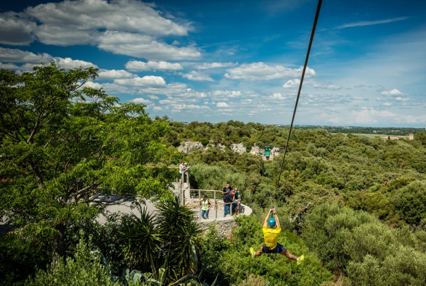 Tyrolienne aux Rochers de Maguelone
