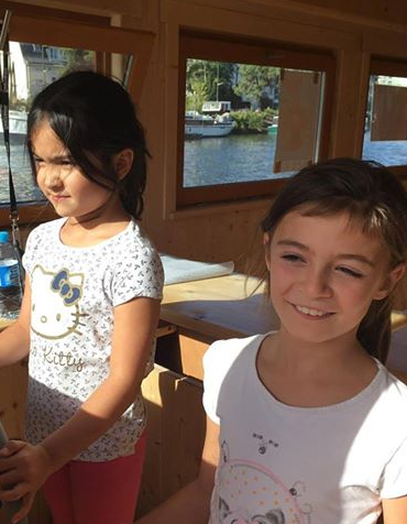 Libellule, la toue de Nantes : enfants