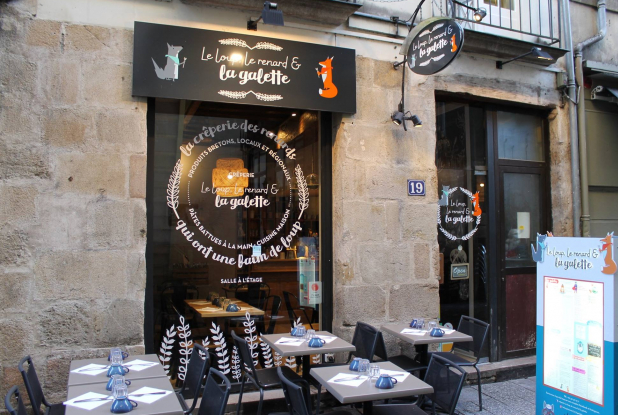 Le Loup, le Renard et la Galette - Devanture de la crêperie