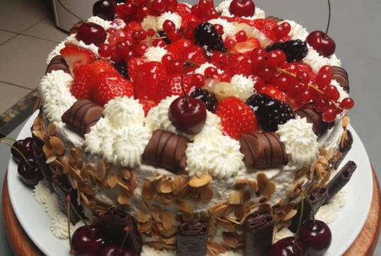 Gâteau fruits rouges et chocolat