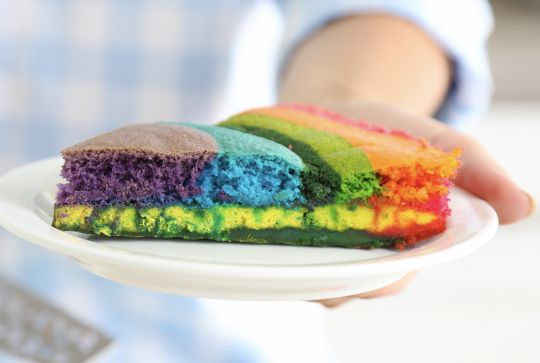 Galette des rois arc-en-ciel