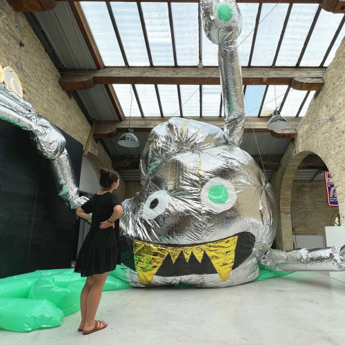 Atelier de Cécile Kezeu pour la boum des 50 ans du Capc