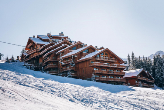 Vue sur les pistes de l'hôtel Coucou Méribel