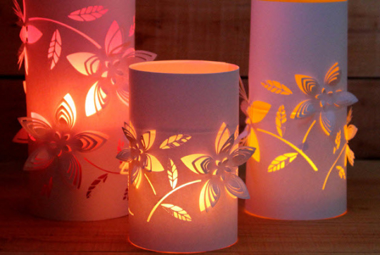 Photophore papier pour la fête des mères