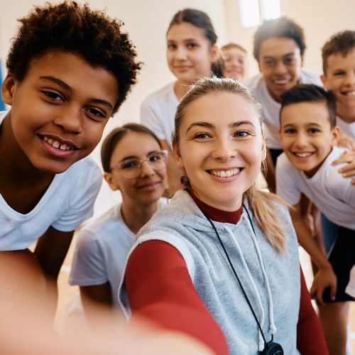 Nice fête sa rentrée : Équipe de sports avec des enfants
