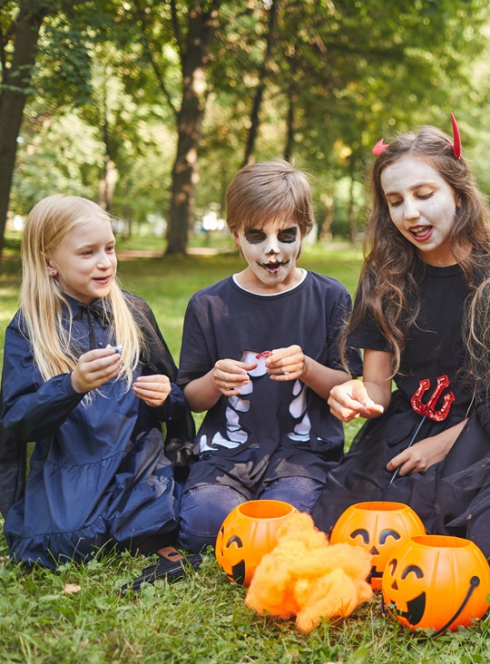 Origines d'Halloween - Enfants déguisés