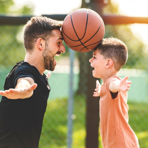 Olympiades sportives : fils et basket