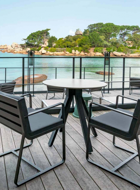 Vue sur la mer depuis le Castel Beau Site
