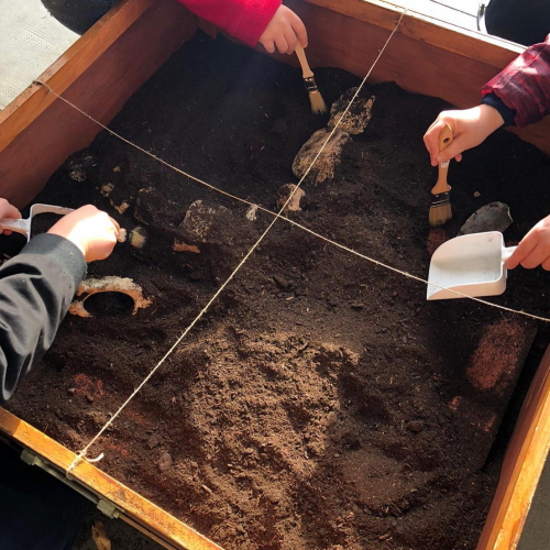 Fouilles archéologie au Chronographe