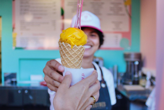 Glaces Louise : cornet