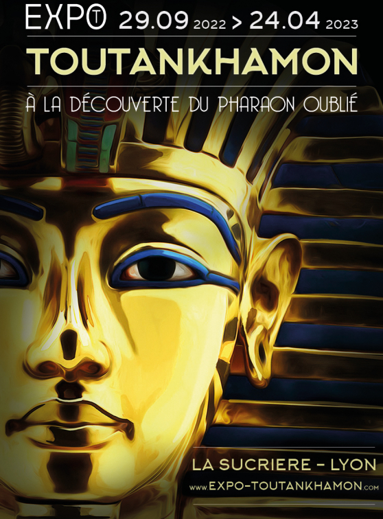 Affiche de l'expo "Toutankhamon. À la recherche du pharaon oublié"