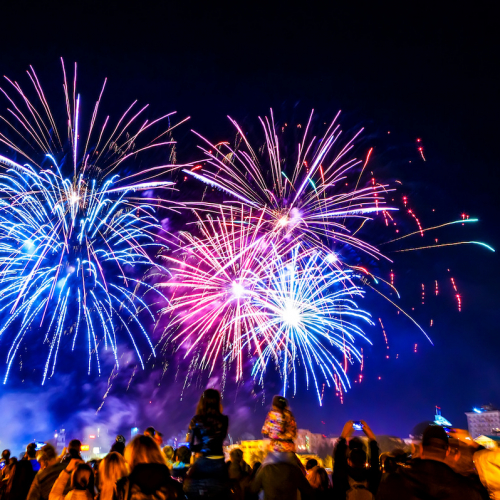 Feu d'artifice en famille en Ile-de-France