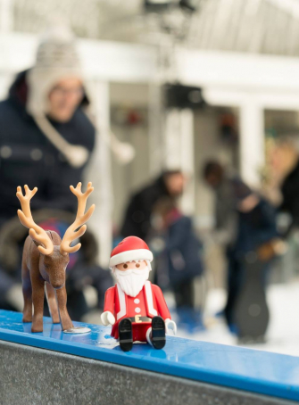 Mini-glisse sur la Patinoire des Lumières