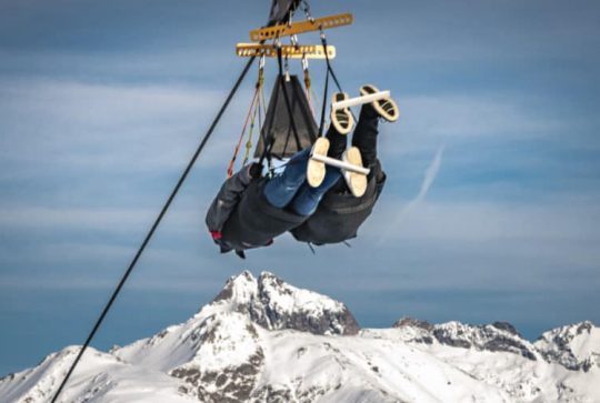 Colmiane : tyrolienne