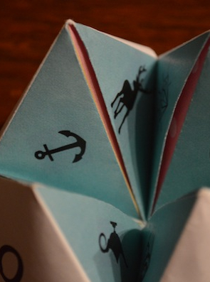Tuto carte de voeu : cocotte en papier