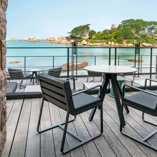 Vue sur la mer depuis le Castel Beau Site