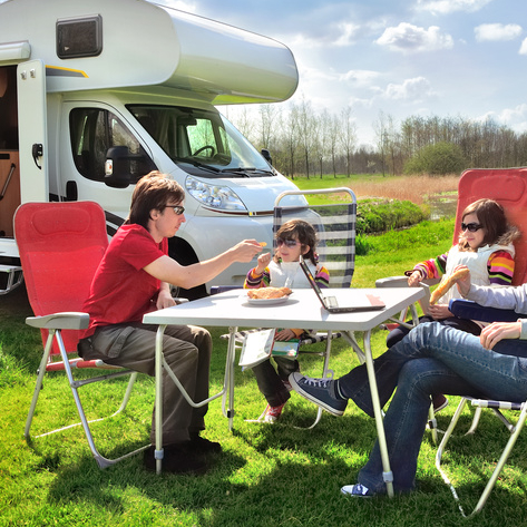 Camping car en famille