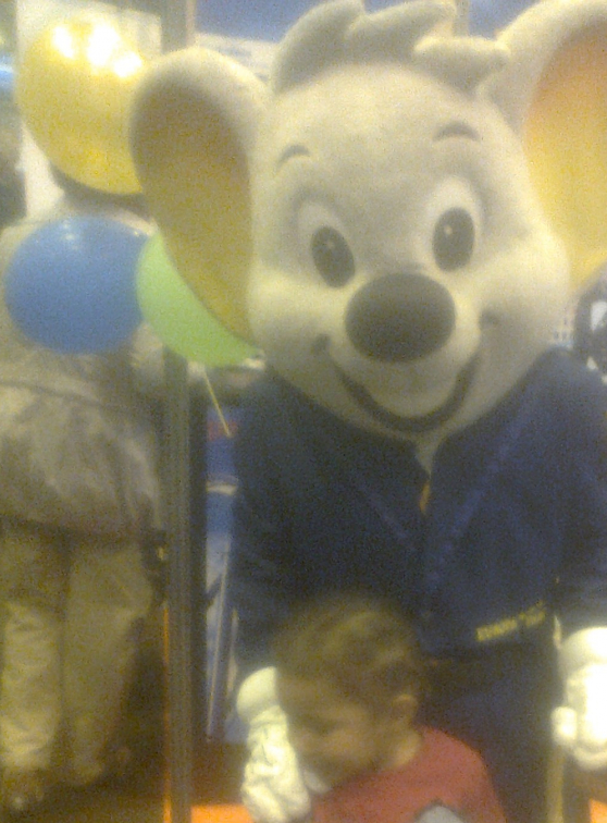 avec la mascotte de l'Europapark