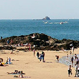 Plage de l'Eventail à Saint-Malo