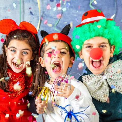 Enfants déguisés Carnaval
