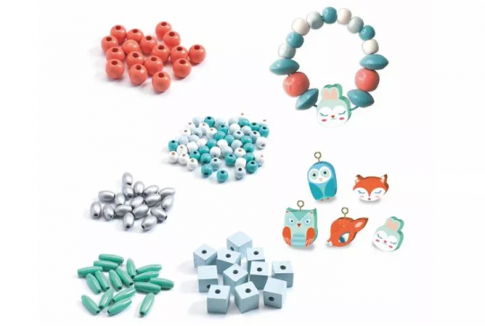 Perles en bois animaux Djeco