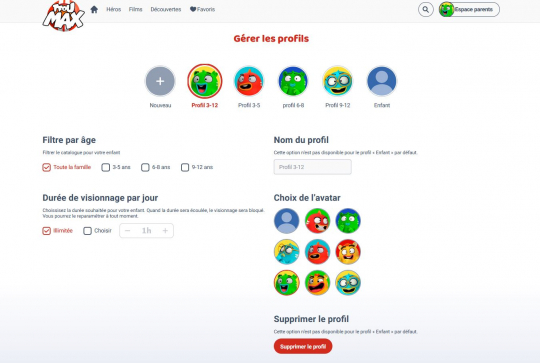 TFOU MAX : l'espace parents