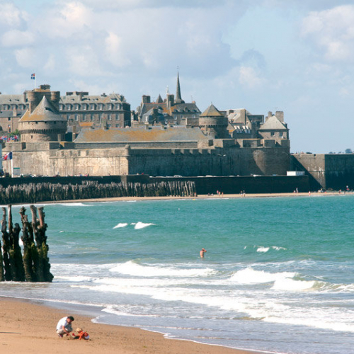 Plage du Sillon à Saint-Malo