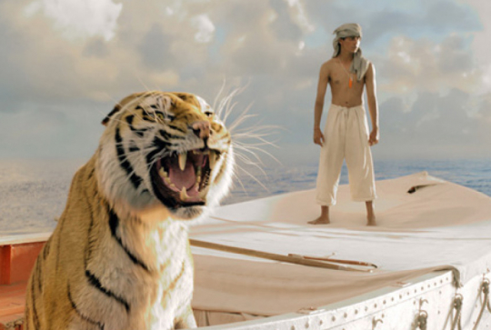 L'Odyssée de Pi : dans le bateau